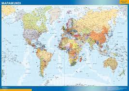 24 de junho de 2021 11 de junho de 2021. Mapa Do Mundo Espanhol De Parede Mapas Parede Portugal