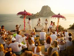 Wedding Ibiza Es Vedra With Those Parasols They Represent The Little Bar In Figuretas That We Went To Ibiza Wedding Venues Ibiza Wedding Bohemian Beach Wedding