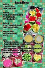 Yang dibawah ni sukatan yang dah diconvertkan kepada sukatan cawan. Apam Mekar Malaysian Dessert Cake Recipes Recipes
