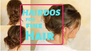 Easy Hairstyles For Women With Fine And Thin Hair Youtube