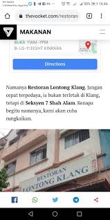 Lebuhraya persekutuan, jalan kelab golf 13/5. Lontong Klang Lontong Klang Ada 4 Cawangan Klang Lebuh Facebook