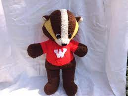 Bucky Badger Plush College Ncaa Vintage University Of Teddy Bear Stuffed Animal Bucky Badger Antique Teddy Bears