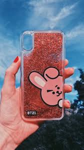 Bts Bt21 Iphone X Liquid Glitter Case Kpop Phone Cases Girly Phone Cases Glitter Iphone Case