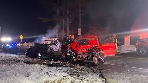 Maleaha Aquadro charged in head-on collision with Northampton Police  Officer Matt Knowlton, who escaped wreck to lend aid