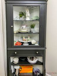 72'' h x 27.375'' w x 11.25'' d. Grandma S Corner Cabinet Makeover 100 Things 2 Do