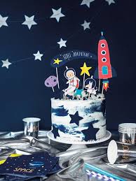 Outer Space Cake Topper Birthday Cake Topper Space Cake Decor Galaxy Cake Topper Space Party Theme Cake Topper Set In 2020 Space Party Decorations Space Theme Party Rocket Party