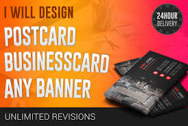 Choose your own design or from one of our professionally designed templates. Create Unique Post Card Business Card Banner Flyer Design By Dip0nkar Fiverr