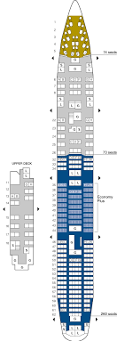 airlines seating charts seat maps b747 flights information