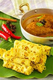 Biasanya disajikan bersama saus kari yang gurih, namun banyak juga yang memilih dimakan bersama saus durian yang manis legit. Resep Roti Jala Dan Kuah Kari Ayam Melayu Pinang Paleo