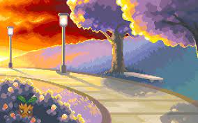 Hd download free all pokemon background 1 free. Hd Wallpaper Pixel Art Of Path With Lampposts Pokemon Video Games Pixels Wallpaper Flare