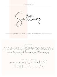 Solitary Script Solitary A New Fresh Handmade Calligraphy Font Very Suitable For Greeting Cards Bran Trendy Graphic Design Trendy Fonts Female Logo Design