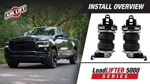 Firestone air helper springs provide up to 5,000 lbs. Install Overview 57375 Loadlifter 5000 Series 2019 Dodge Ram 1500 Youtube