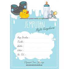 Seperti undangan ini guys, yang sudah terlihat nafas islami nya. Ready Stock Ready Made Kad Jemputan Majlis Cukur Jambul Kesyukuran Akikah Termasuk Envelope 1pack 4pcs Shopee Malaysia