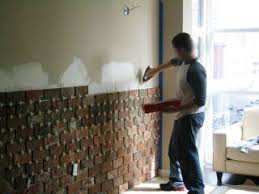 Installing An Interior Brick Wall Aka The Warehouse Effect Brick Interior Wall Brick Wall Brick