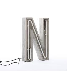 Alphabet letter n and pictures. Seletti Alphacrete Letter N Beton Von Selab Kaufen Dmlights De
