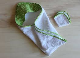 Pin the hood onto the bath towel. Baby Toddler Towel Pattern Haberdashery Fun Hooded Baby Towel Baby Bath Towel Baby Towel Diy