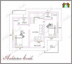 Architecture Kerala A Small Kerala House Plan 20x30 House Plans House Plans Courtyard House Plans