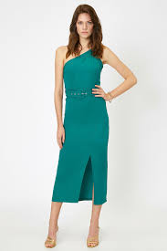 Koton Arzu Sabanci Yesil Elbise 9yak82534uw Elbise The Dress Elbise Modelleri