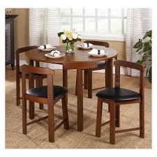 5pc Regent Dining Set Walnut Buylateral Round Dining Set Round Dining Table Round Dining