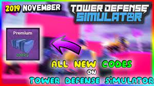 How to redeem all star tower defense codes in roblox and what rewards you get. New Codes On Tower Defense Simulator November 2019 Roblox Youtube