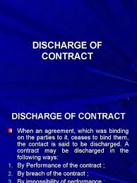Contract rescission requires that all parties give back any benefits they have received while the contract was in force, and be returned to their typically, contract rescission can only be effected through equitable or legal means. Discharge Of Contract Breach Of Contract Damages