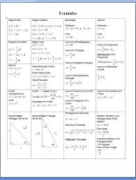 geometry formulas cheat sheet mrs kreider math formulas