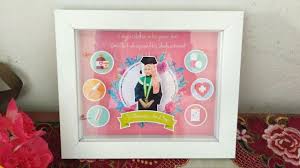 Pop Up Frame Bingkai Hadiah Perkawinan Ide Hadiah