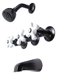 Trim Kit For 3 Handle Shower Valve Fit Price Pfister Compression Stem Shower Oil Rubbed Bronze Finish By P Tub And Shower Faucets Shower Faucet Shower Valve