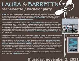 Joint bachelor bachelorette party invitations. Bachelor Bachelorette Party Invitation Part Of Wedding Package
