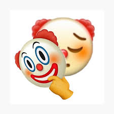 Sad face under happy mask. Emoji Sad Face Under Happy Mask Photographic Print By Hyperdeath Redbubble