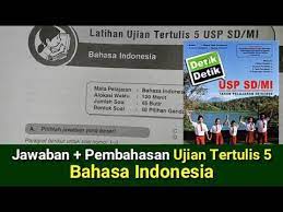 Soal uts matematika kelas 6 semester 1 plus kunci jawaban. Part 1 Latihan Ujian Tertulis 5 Bahasa Indonesia Detik Detik Usp Sd Mi Youtube