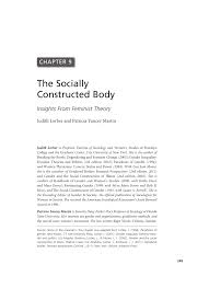 Pdf The Socially Constructed Body Insights From Feminist Theory1