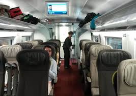 Eurostar Just Like The Older E300 Trains All Seats In Standard Premier Class On Its New Eurostar E320 Are Arranged In Two Plus One Lay Seating Train Eurostar