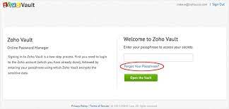 Authenticate using touch id or face id. Forgot Your Passphrase Zoho Vault