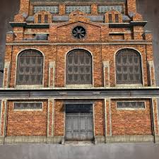 3d Model Brick Factory Scale Model Architecture Brick Factory