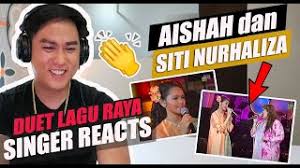 Siti nurhaliza bila hari raya menjelma. Siti Nurhaliza Dan Aishah Duet Lagu Raya Reaction Youtube