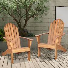 See more ideas about wood lounge chair, diy chair, chair. Gymax 2pcs Wooden Classic Adirondack Chair Lounge Chair Outdoor Patio Natural Walmart Com Walmart Com