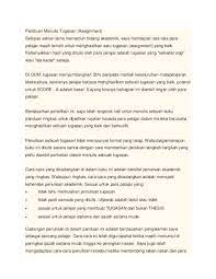 Maybe you would like to learn more about one of these? Doc Panduan Menulis Tugasan Assignment Noraida Alias Academia Edu
