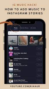 Hack How To Add Music To Ig Stories Ios Android Instagram Instagram Story Add Music