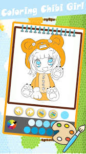 1024 x 1552 file type: Cute Chibi Girl Coloring Pages For Android Apk Download