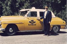 Image result for Federal Yellow 1956 Taxi