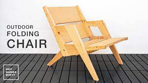 This folding wooden lawn chair is the perfect project for a beginner. How To Build An Outdoor Folding Chair Basic Tools Project Youtube