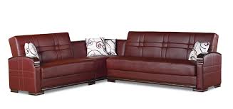 Beautifully crafted maroon leather sofa available at extremely low prices. Manhattan Burgundy Leather Sectional Sofa By Empire Furniture Usa