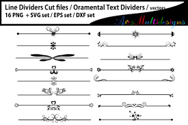 Ornamental Text Dividers Graphic By Arcs Multidesigns Creative Fabrica