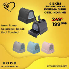 Imac Zuma Cekmeceli Kapali Kedi Tuvaleti