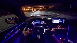 The interior features include tacho meter, electronic multi tripmeter, leather seats, leather steering wheel, digital clock, digital odometer. Bmw 8 Series Coupe M850i Night Drive Pov With Ambient Lighting By Autotopnl Youtube