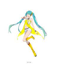 Yellow Hatsune Miku Miku Hatsune