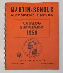 Details About Martin Senour Automotive Finishes Catalog Supp 1950 Og Auto Car Paint Samples