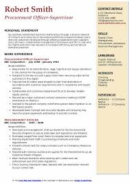 Procurement officer cv sample doc. Procurement Officer Resume Samples Qwikresume