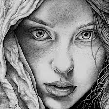 Stippling and pointillism art examples for occult books